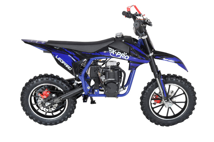 Free Shipping! X-PRO Leopard Mini Dirt Bike, Gas Power 4 Stroke Dirt Bike! 40CC Pit Bike, Pull Start, 10in Wheels!