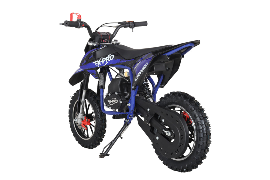 Free Shipping! X-PRO Leopard Mini Dirt Bike, Gas Power 4 Stroke Dirt Bike! 40CC Pit Bike, Pull Start, 10in Wheels!
