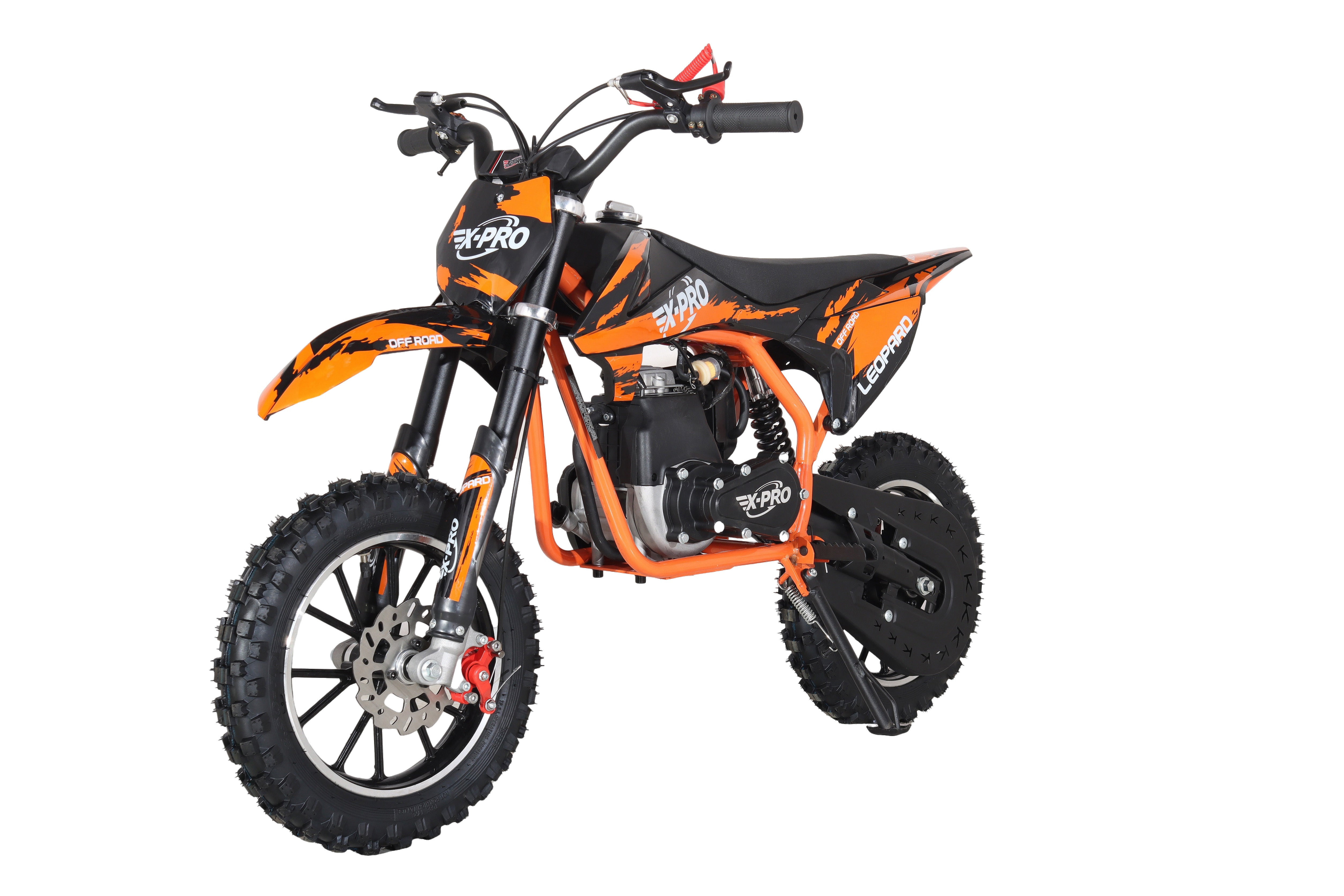 Free Shipping! X-PRO Leopard Mini Dirt Bike, Gas Power 4 Stroke