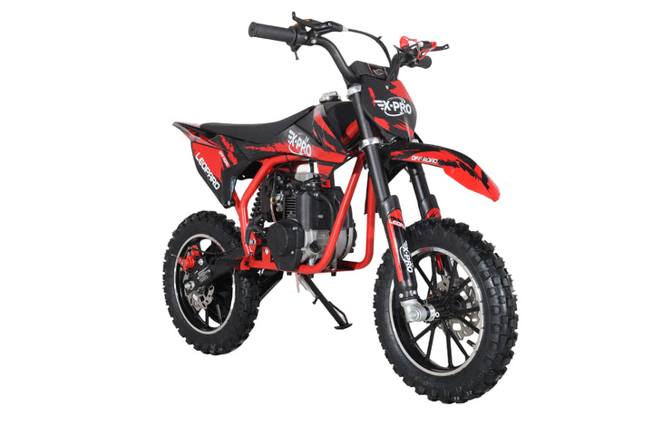 Free Shipping!X-PRO Leopard Mini Dirt Bike, Gas Power 4 Stroke Dirt Bike! 40CC Pit Bike, Pull Start, 10" Wheels!