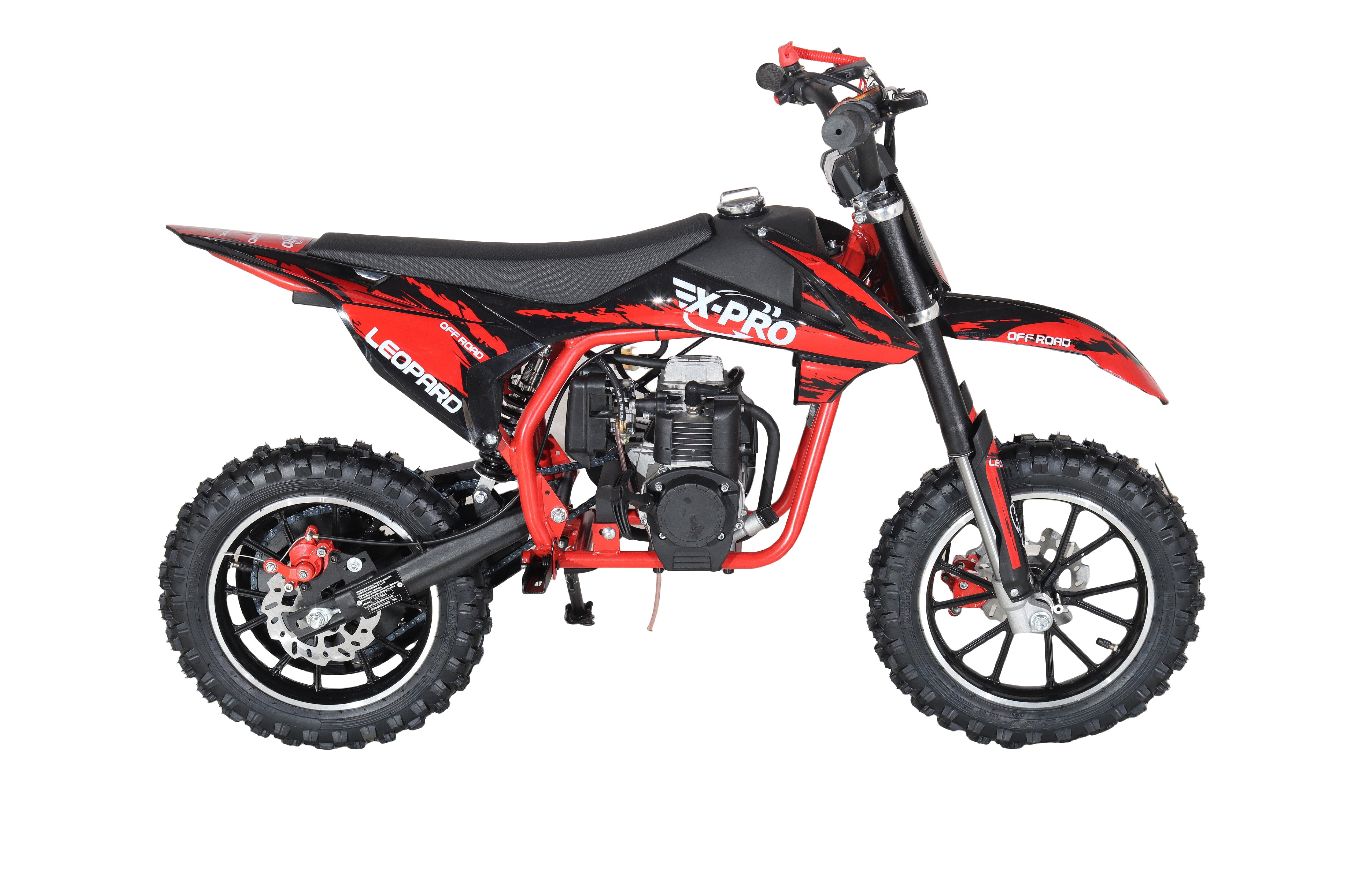 Free Shipping!X-PRO Leopard Mini Dirt Bike, Gas Power 4 Stroke