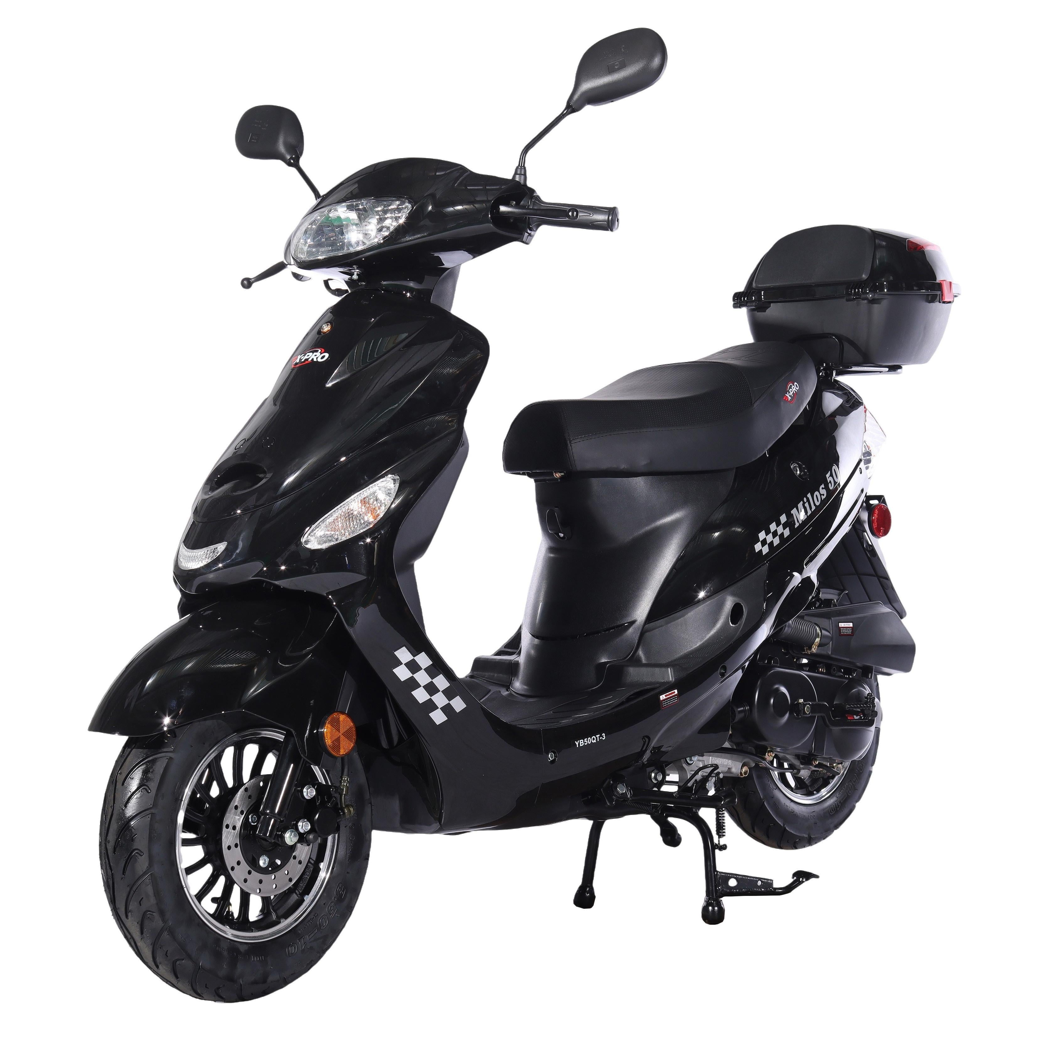 Free Shipping! X-PRO Milos 50cc Moped Scooter with 10in Aluminum