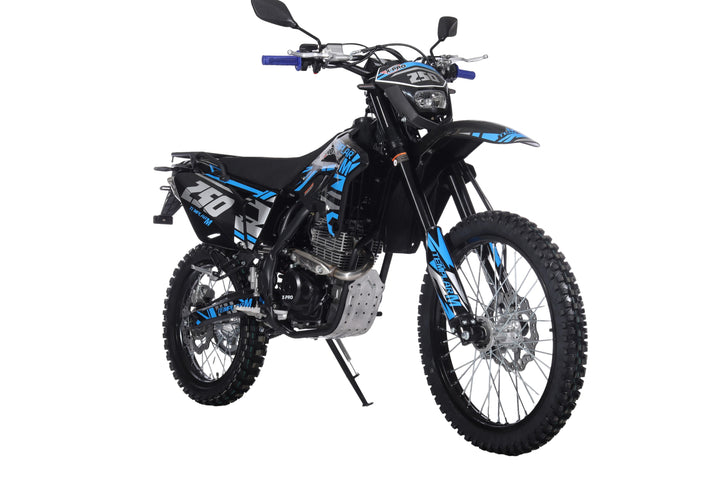 Free Shipping! TEMPLAR M 250cc Dirt Bike with All Lights and 5-Speed Manual Transmission,  Electric/Kick Start! Big 21in/18in Wheels! Zongshen Brand Engine!