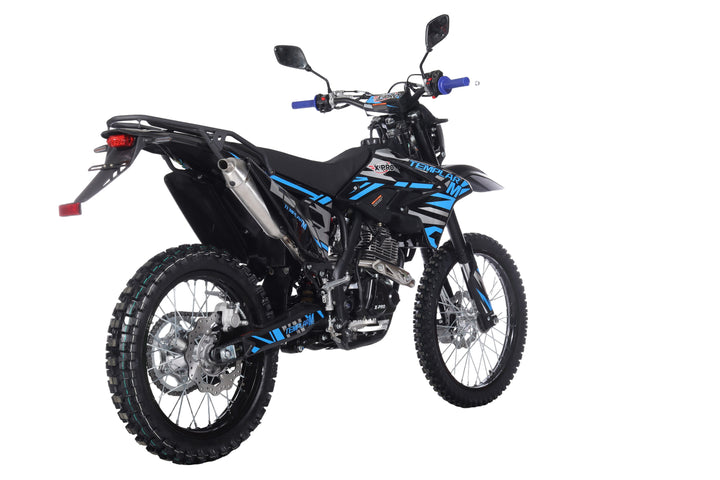 Free Shipping! TEMPLAR M 250cc Dirt Bike with All Lights and 5-Speed Manual Transmission,  Electric/Kick Start! Big 21in/18in Wheels! Zongshen Brand Engine!