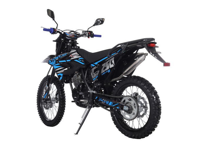 Free Shipping! TEMPLAR M 250cc Dirt Bike with All Lights and 5-Speed Manual Transmission,  Electric/Kick Start! Big 21in/18in Wheels! Zongshen Brand Engine!