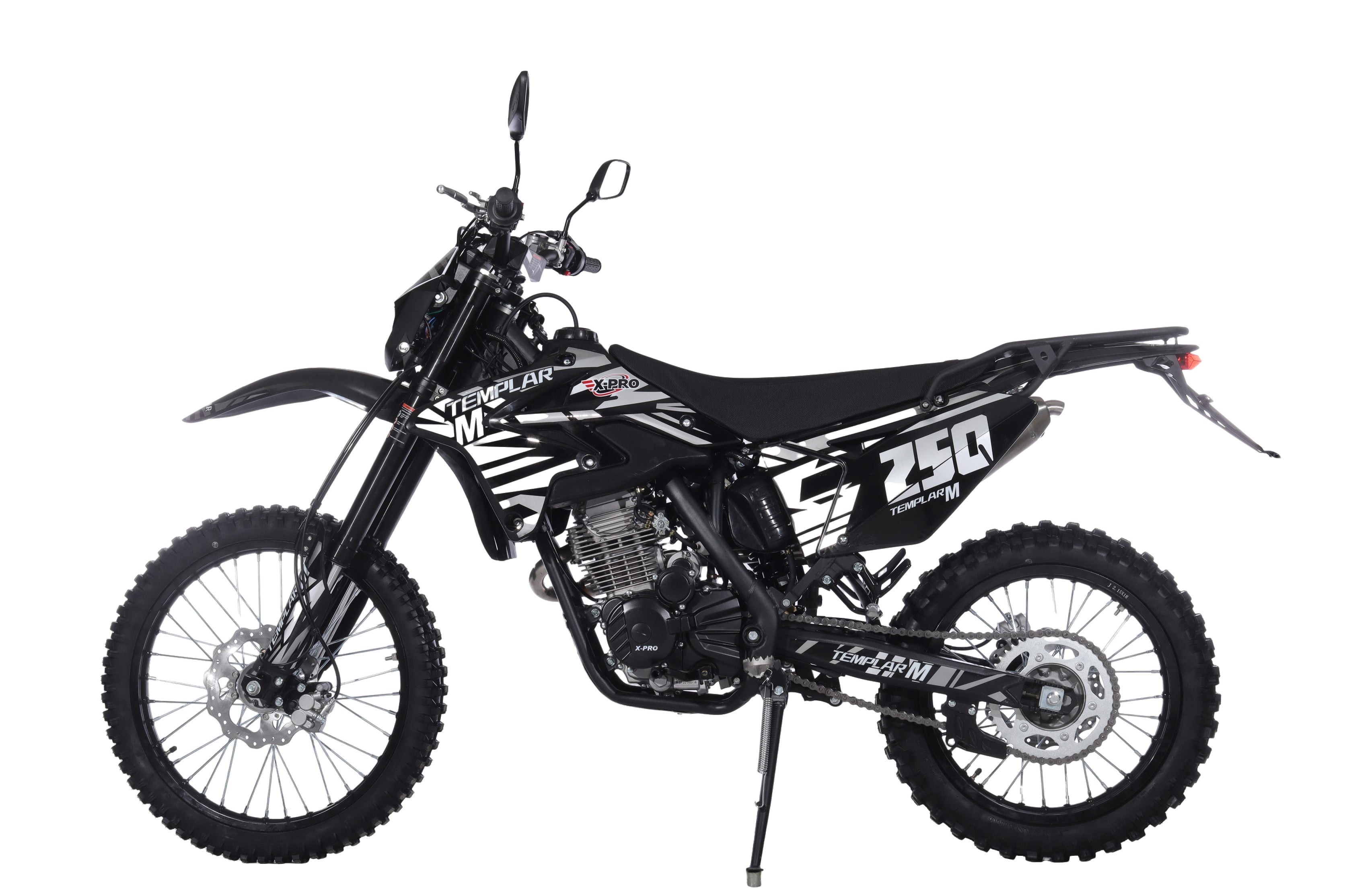 Free Shipping! TEMPLAR M 250cc Dirt Bike with All Lights and 5