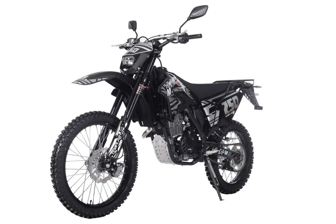 Free Shipping! TEMPLAR M 250cc Dirt Bike with All Lights and 5-Speed Manual Transmission,  Electric/Kick Start! Big 21in/18in Wheels! Zongshen Brand Engine!