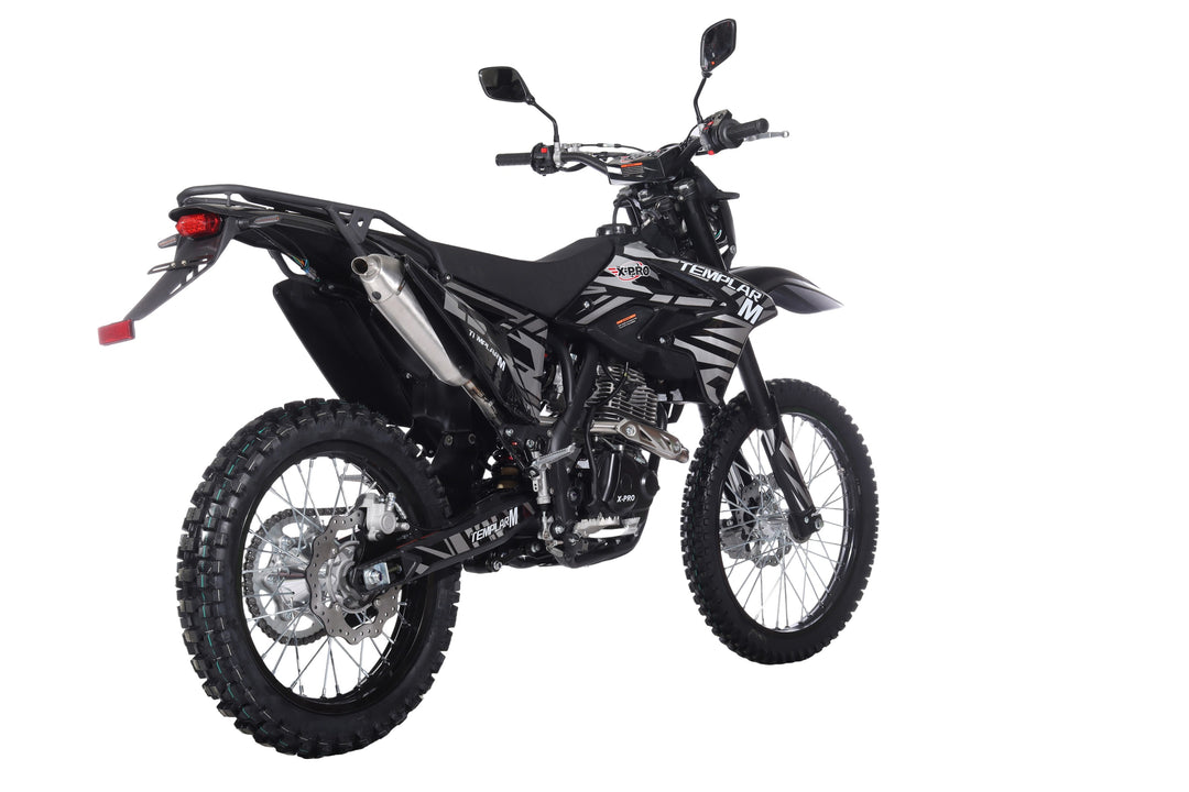 Free Shipping! TEMPLAR M 250cc Dirt Bike with All Lights and 5-Speed Manual Transmission,  Electric/Kick Start! Big 21in/18in Wheels! Zongshen Brand Engine!