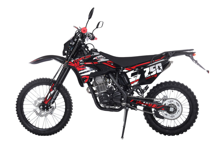 Free Shipping! TEMPLAR M 250cc Dirt Bike with All Lights and 5-Speed Manual Transmission,  Electric/Kick Start! Big 21in/18in Wheels! Zongshen Brand Engine!