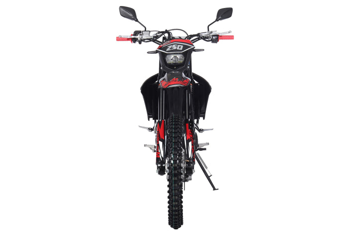 Free Shipping! TEMPLAR M 250cc Dirt Bike with All Lights and 5-Speed Manual Transmission,  Electric/Kick Start! Big 21in/18in Wheels! Zongshen Brand Engine!
