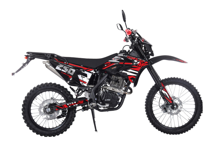 Free Shipping! TEMPLAR M 250cc Dirt Bike with All Lights and 5-Speed Manual Transmission,  Electric/Kick Start! Big 21in/18in Wheels! Zongshen Brand Engine!