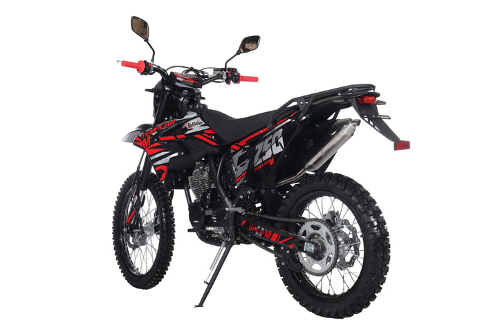 Free Shipping! TEMPLAR M 250cc Dirt Bike with All Lights and 5-Speed Manual Transmission,  Electric/Kick Start! Big 21in/18in Wheels! Zongshen Brand Engine!