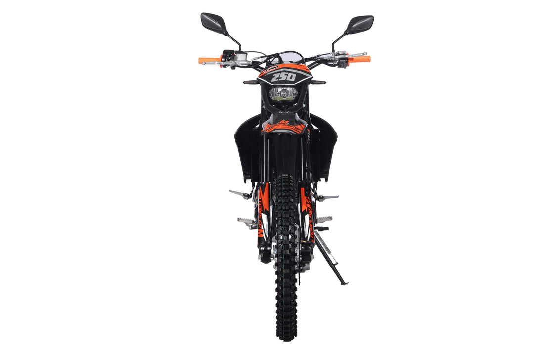 Free Shipping! TEMPLAR M 250cc Dirt Bike with All Lights and 5-Speed Manual Transmission,  Electric/Kick Start! Big 21in/18in Wheels! Zongshen Brand Engine!