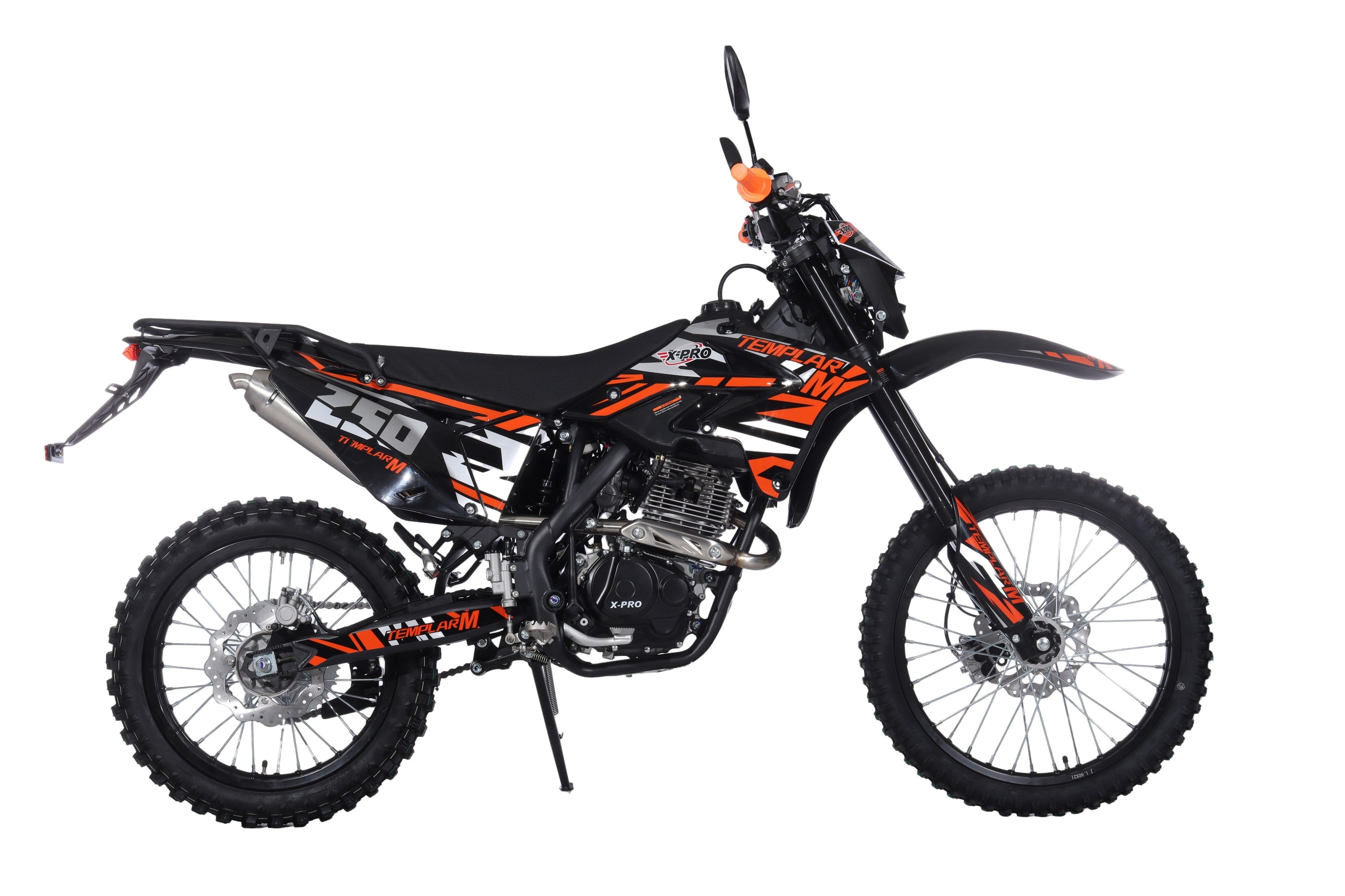 Free Shipping! TEMPLAR M 250cc Dirt Bike with All Lights and 5