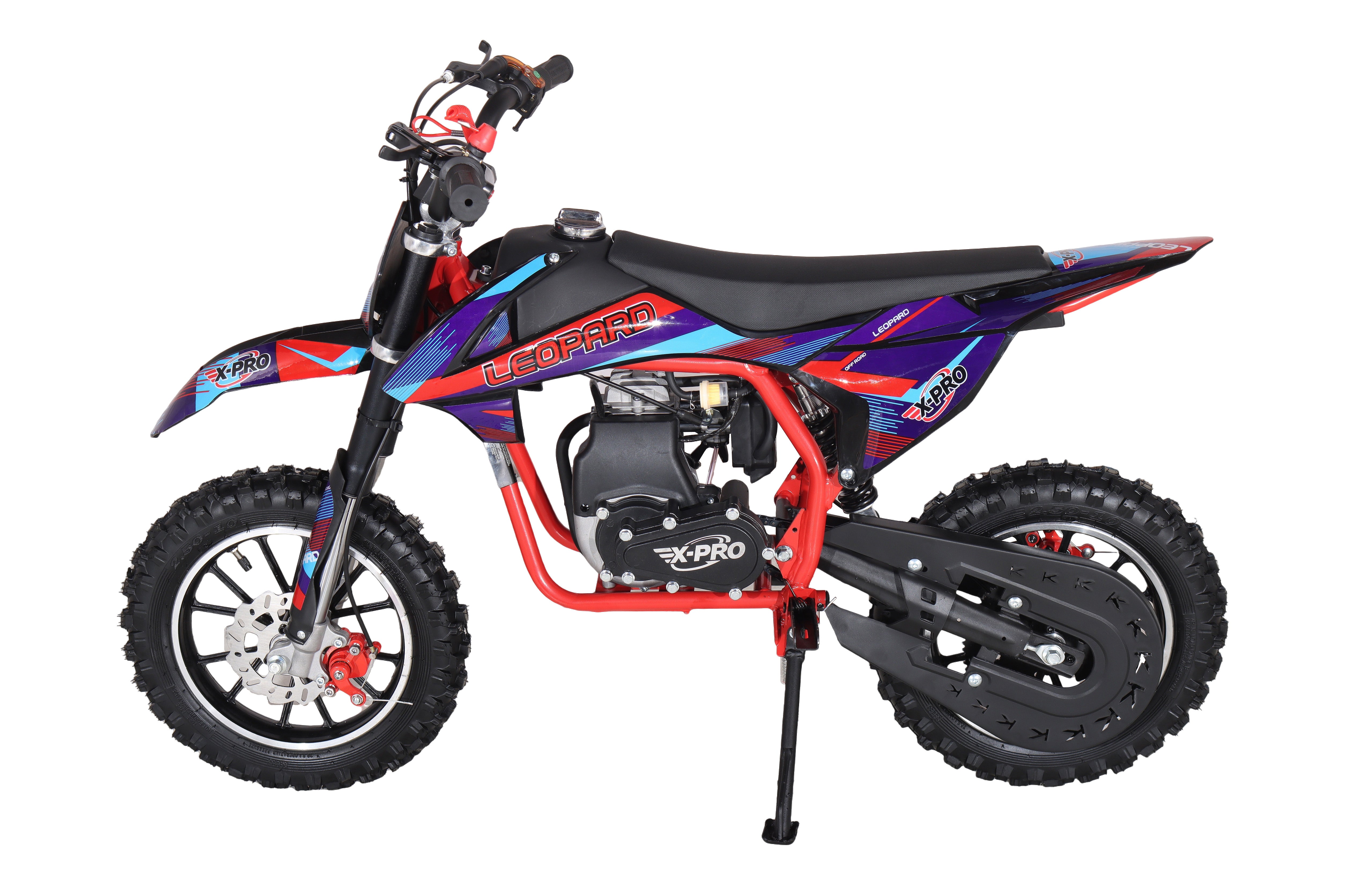 X-PRO Leopard Mini Dirt Bike, Gas Power 4 Stroke Dirt Bike! 40CC