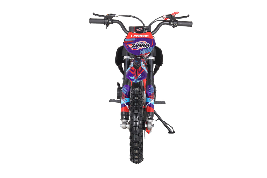X-PRO Leopard Mini Dirt Bike, Gas Power 4 Stroke Dirt Bike! 40CC Pit Bike, Pull Start, 10" Wheels!