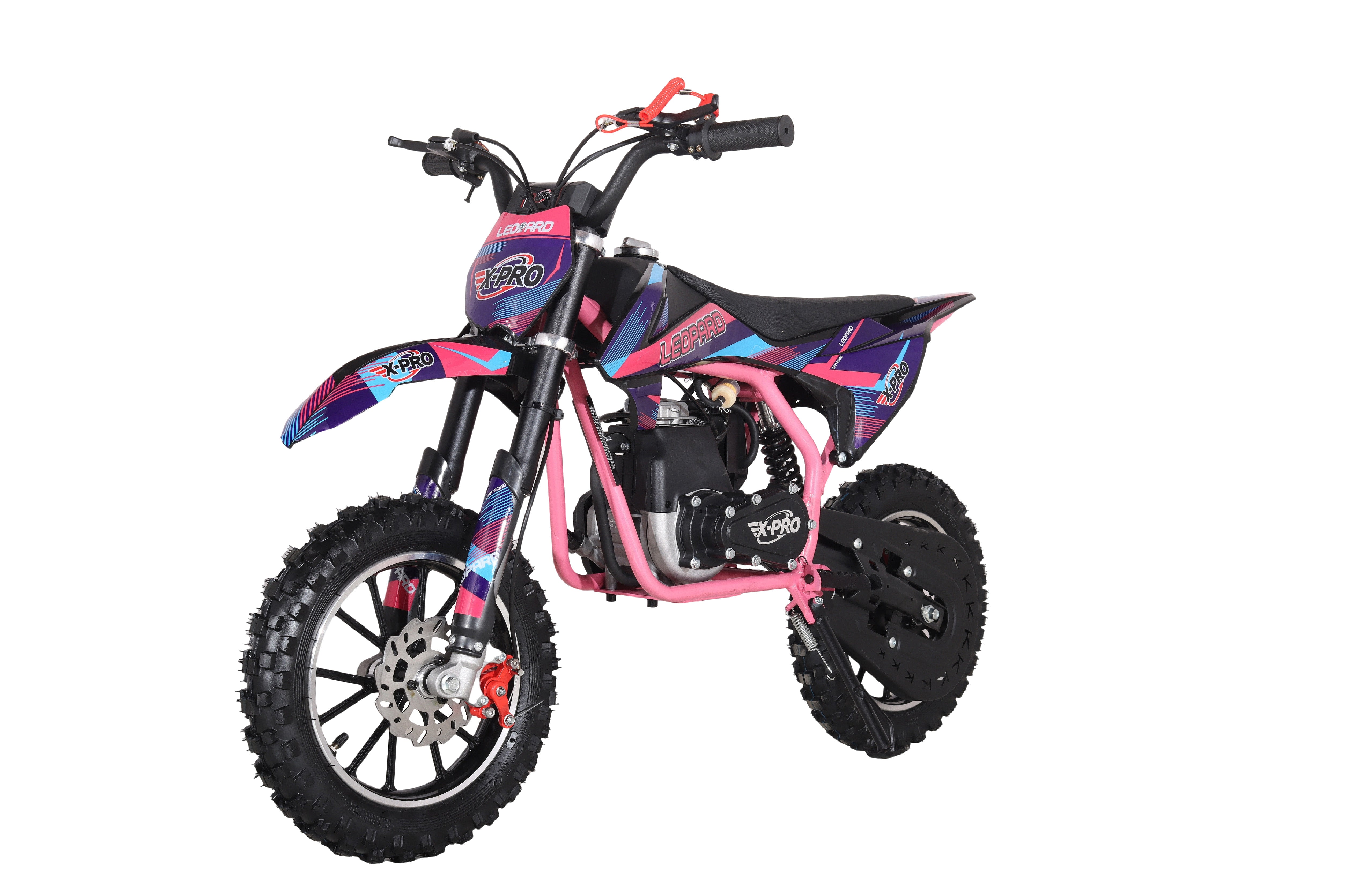 Free Shipping! X-PRO Leopard Mini Dirt Bike, Gas Power 4 Stroke