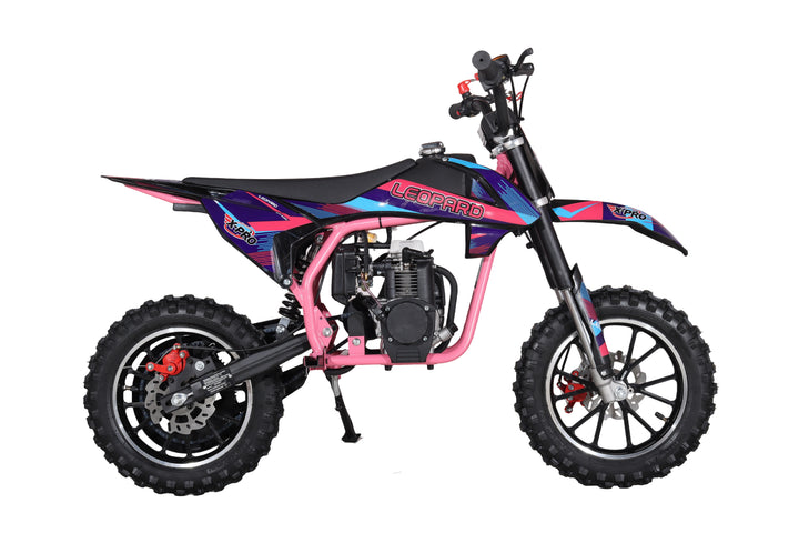 X-PRO Leopard Mini Dirt Bike, Gas Power 4 Stroke Dirt Bike! 40CC Pit Bike, Pull Start, 10" Wheels!