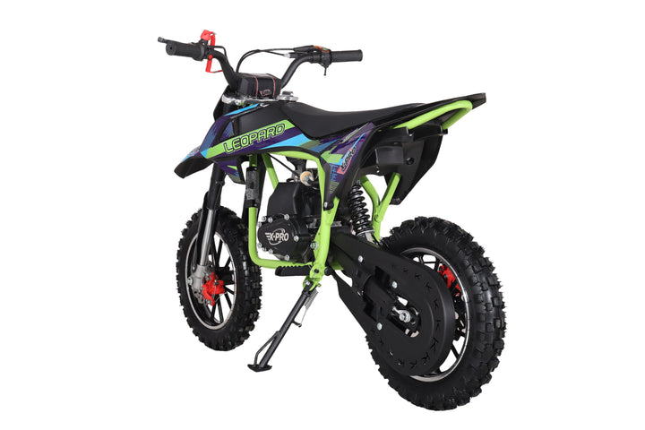 X-PRO Leopard Mini Dirt Bike, Gas Power 4 Stroke Dirt Bike! 40CC Pit Bike, Pull Start, 10" Wheels!