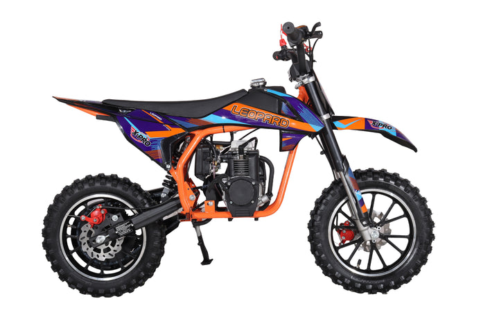 X-PRO Leopard Mini Dirt Bike, Gas Power 4 Stroke Dirt Bike! 40CC Pit Bike, Pull Start, 10" Wheels!