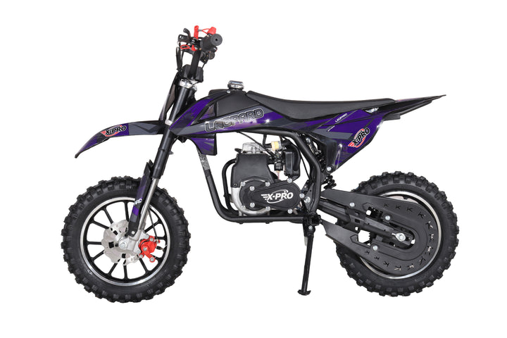 X-PRO Leopard Mini Dirt Bike, Gas Power 4 Stroke Dirt Bike! 40CC Pit Bike, Pull Start, 10" Wheels!
