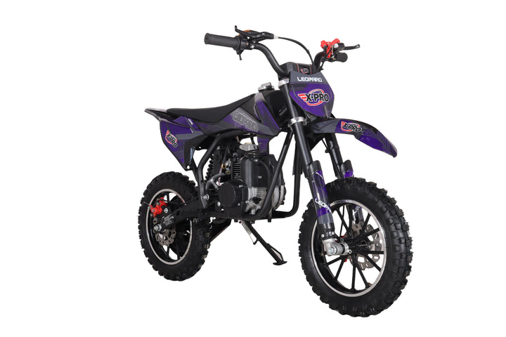 X-PRO Leopard Mini Dirt Bike, Gas Power 4 Stroke Dirt Bike! 40CC Pit Bike, Pull Start, 10" Wheels!