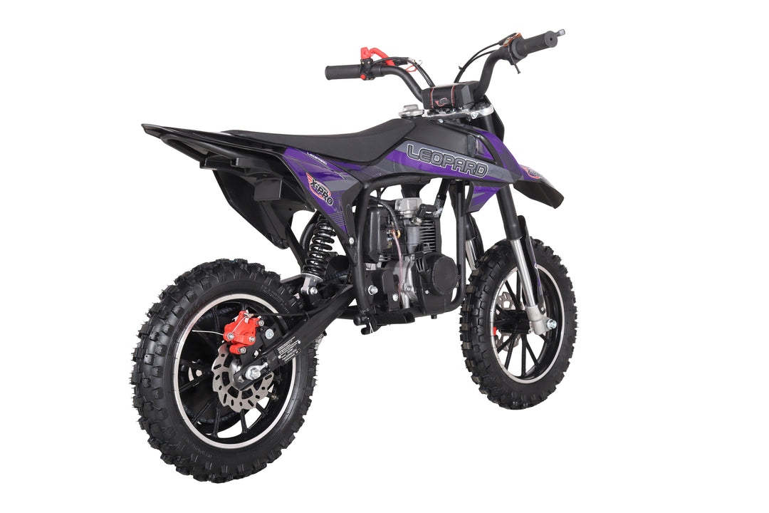 X-PRO Leopard Mini Dirt Bike, Gas Power 4 Stroke Dirt Bike! 40CC Pit Bike, Pull Start, 10" Wheels!