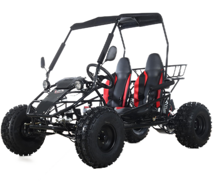 Free Shipping! X-PRO Rover 150 Go Kart with 3-Speed Semi-Automatic Transmission w/Reverse, LED Headlights, Big 19in/18in Wheels!