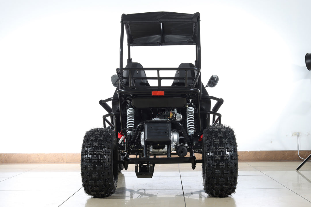 Free shipping! X-PRO Rover 125cc Go Kart with 3-Speed Semi-Automatic Transmission w/Reverse, LED Headlights, Big 19in/18in Wheels!