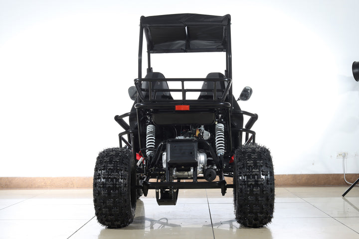 Free shipping! X-PRO Rover 125cc Go Kart with 3-Speed Semi-Automatic Transmission w/Reverse, LED Headlights, Big 19in/18in Wheels!