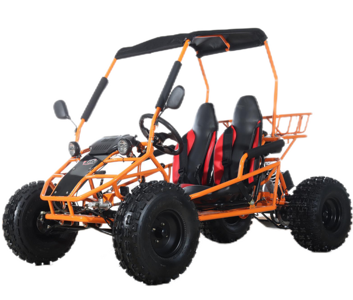 Free Shipping! X-PRO Rover 150 Go Kart with 3-Speed Semi-Automatic Transmission w/Reverse, LED Headlights, Big 19in/18in Wheels!