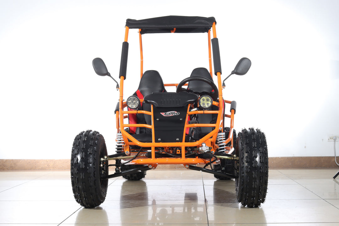 Free shipping! X-PRO Rover 125cc Go Kart with 3-Speed Semi-Automatic Transmission w/Reverse, LED Headlights, Big 19in/18in Wheels!