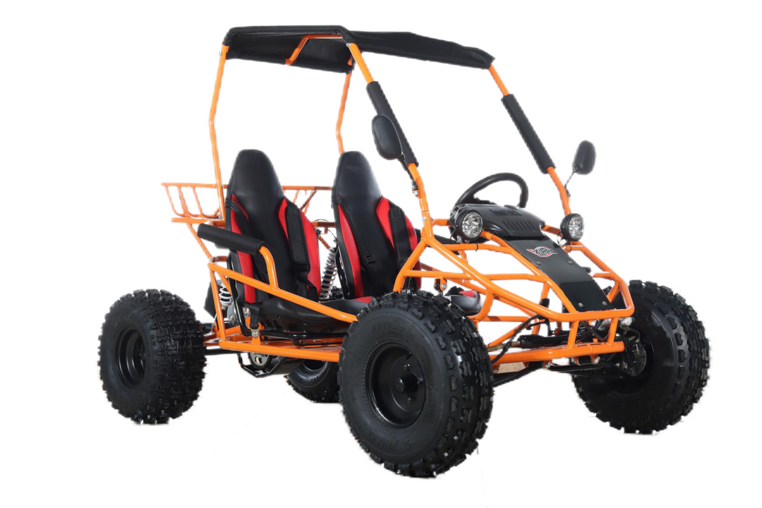 Free Shipping! X-PRO Rover 150 Go Kart with 3-Speed Semi-Automatic Transmission w/Reverse, LED Headlights, Big 19in/18in Wheels!