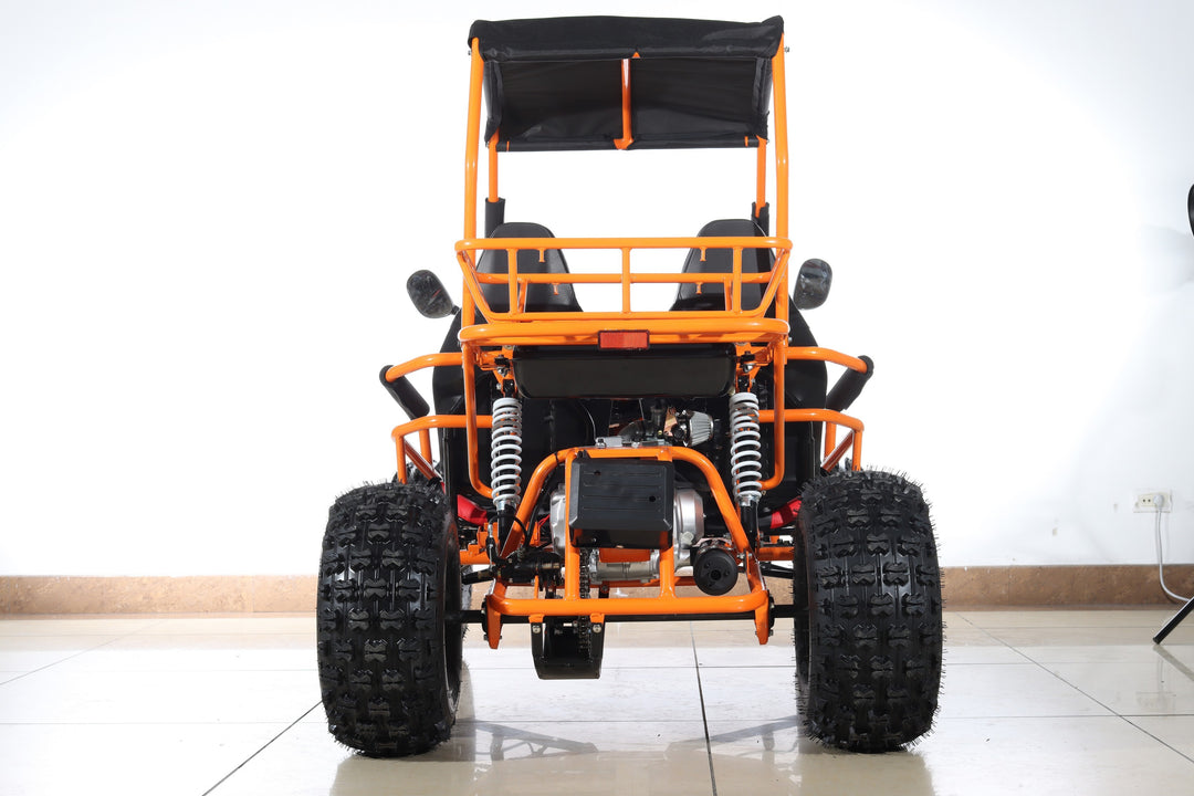 Free shipping! X-PRO Rover 125cc Go Kart with 3-Speed Semi-Automatic Transmission w/Reverse, LED Headlights, Big 19in/18in Wheels!