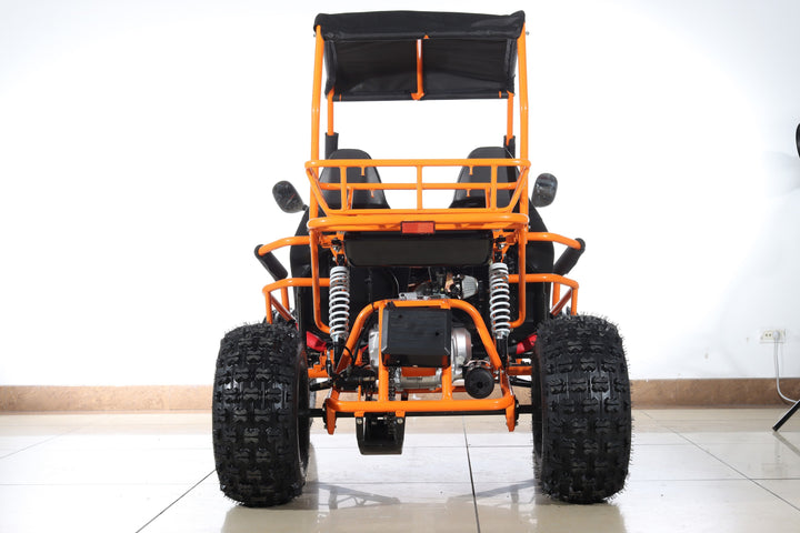 Free shipping! X-PRO Rover 125cc Go Kart with 3-Speed Semi-Automatic Transmission w/Reverse, LED Headlights, Big 19in/18in Wheels!