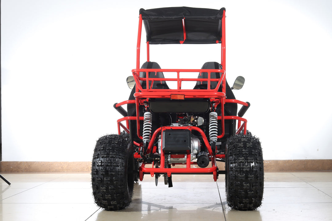 Free shipping! X-PRO Rover 125cc Go Kart with 3-Speed Semi-Automatic Transmission w/Reverse, LED Headlights, Big 19in/18in Wheels!