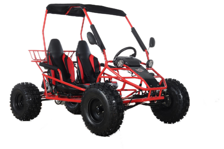 Free Shipping! X-PRO Rover 150 Go Kart with 3-Speed Semi-Automatic Transmission w/Reverse, LED Headlights, Big 19in/18in Wheels!
