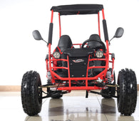 Free shipping! X-PRO Rover 125cc Go Kart with 3-Speed Semi-Automatic Transmission w/Reverse, LED Headlights, Big 19in/18in Wheels!