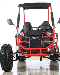 Free shipping! X-PRO Rover 125cc Go Kart with 3-Speed Semi-Automatic Transmission w/Reverse, LED Headlights, Big 19in/18in Wheels!