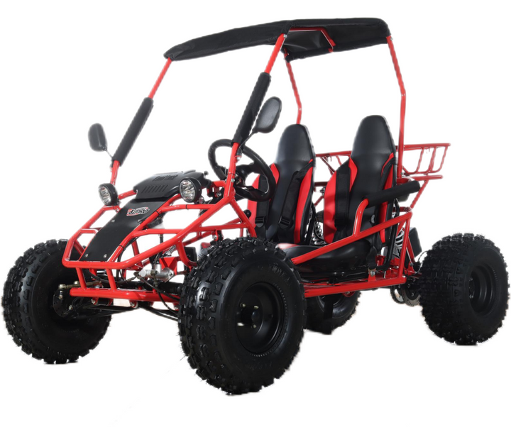 Free Shipping! X-PRO Rover 150 Go Kart with 3-Speed Semi-Automatic Transmission w/Reverse, LED Headlights, Big 19in/18in Wheels!