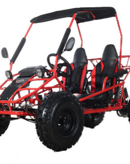 Free Shipping! X-PRO Rover 150 Go Kart with 3-Speed Semi-Automatic Transmission w/Reverse, LED Headlights, Big 19in/18in Wheels!