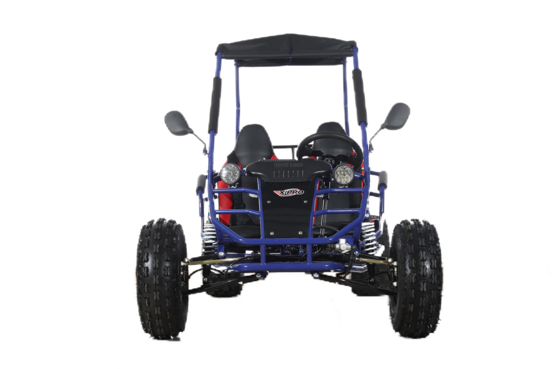 Free Shipping! X-PRO Rover 150 Go Kart with 3-Speed Semi-Automatic Transmission w/Reverse, LED Headlights, Big 19in/18in Wheels!