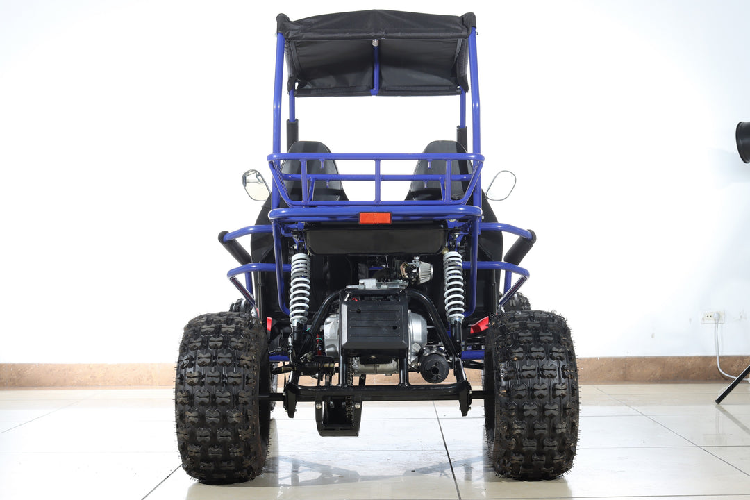 Free shipping! X-PRO Rover 125cc Go Kart with 3-Speed Semi-Automatic Transmission w/Reverse, LED Headlights, Big 19in/18in Wheels!