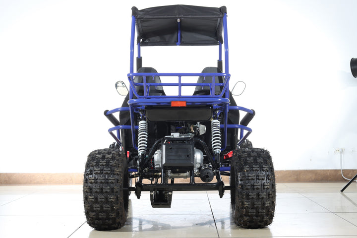 Free shipping! X-PRO Rover 125cc Go Kart with 3-Speed Semi-Automatic Transmission w/Reverse, LED Headlights, Big 19in/18in Wheels!