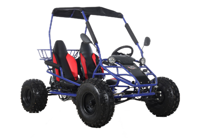 Free Shipping! X-PRO Rover 150 Go Kart with 3-Speed Semi-Automatic Transmission w/Reverse, LED Headlights, Big 19in/18in Wheels!