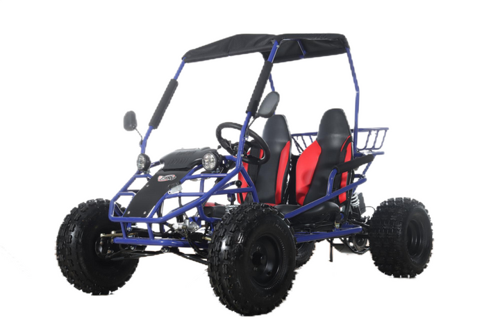 Free Shipping! X-PRO Rover 150 Go Kart with 3-Speed Semi-Automatic Transmission w/Reverse, LED Headlights, Big 19in/18in Wheels!