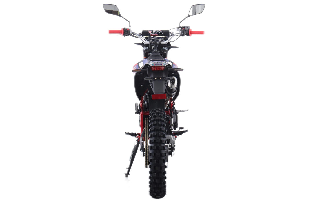 Free Shipping! X-PRO Storm DLX 250 Dirt Bike with All LED Lights and 5-Speed Manual Transmission, Electric/Kick Start! Big 19in/16in Wheels! Zongshen Brand Engine!