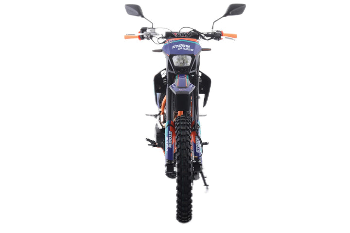 Free Shipping! X-PRO Storm DLX 250 Dirt Bike with All LED Lights and 5-Speed Manual Transmission, Electric/Kick Start! Big 19in/16in Wheels! Zongshen Brand Engine!