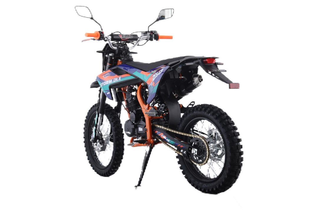 Free Shipping! X-PRO Storm DLX 250 Dirt Bike with All LED Lights and 5-Speed Manual Transmission, Electric/Kick Start! Big 19in/16in Wheels! Zongshen Brand Engine!