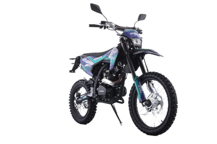Free Shipping! X-PRO Storm DLX 250 Dirt Bike with All LED Lights and 5-Speed Manual Transmission, Electric/Kick Start! Big 19in/16in Wheels! Zongshen Brand Engine!